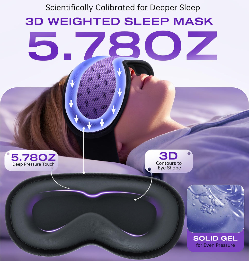 Bluetooth Sleep Mask Headphones with Hot & Cold Compress M364