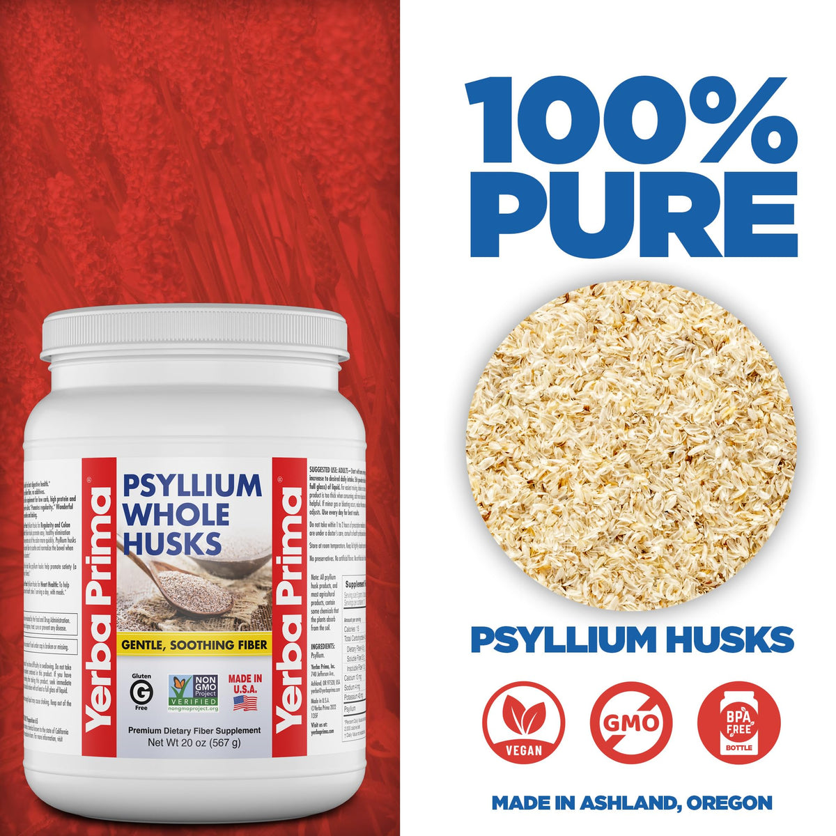 Psyllium Whole Husks Fiber Supplement 20oz J59034