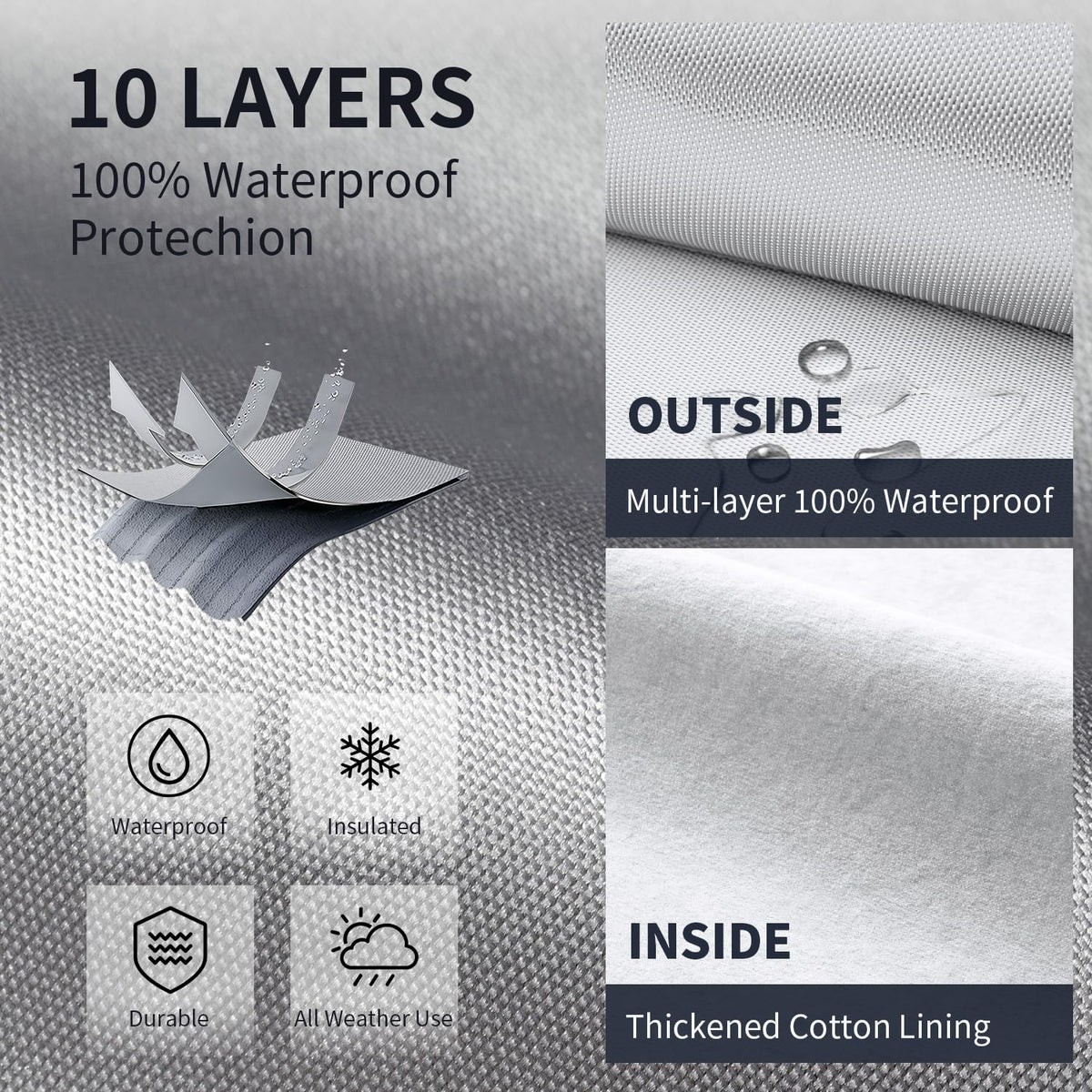 Waterproof Truck Cover with Zipper N57931
