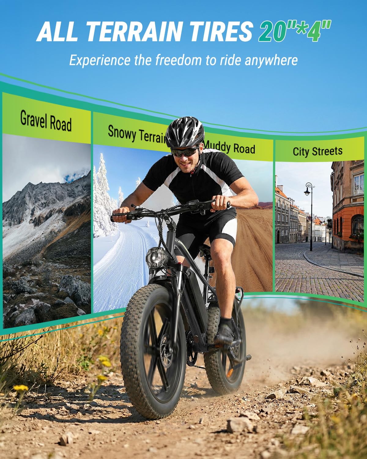 1000W Peak Electric Mountain Bike 48V 13Ah B1795