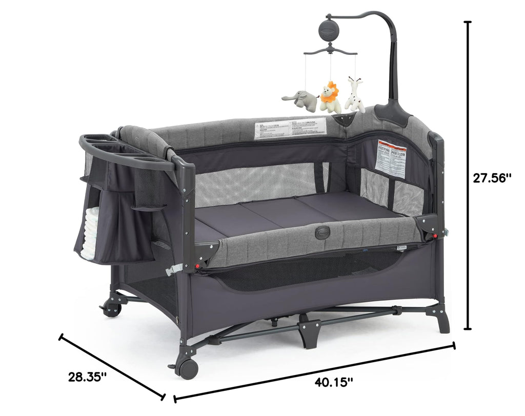 5-in-1 Pack and Play with Bassinet and Changing Table E5138