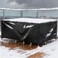 Black 420D Oxford Waterproof Patio Table Cover D84939