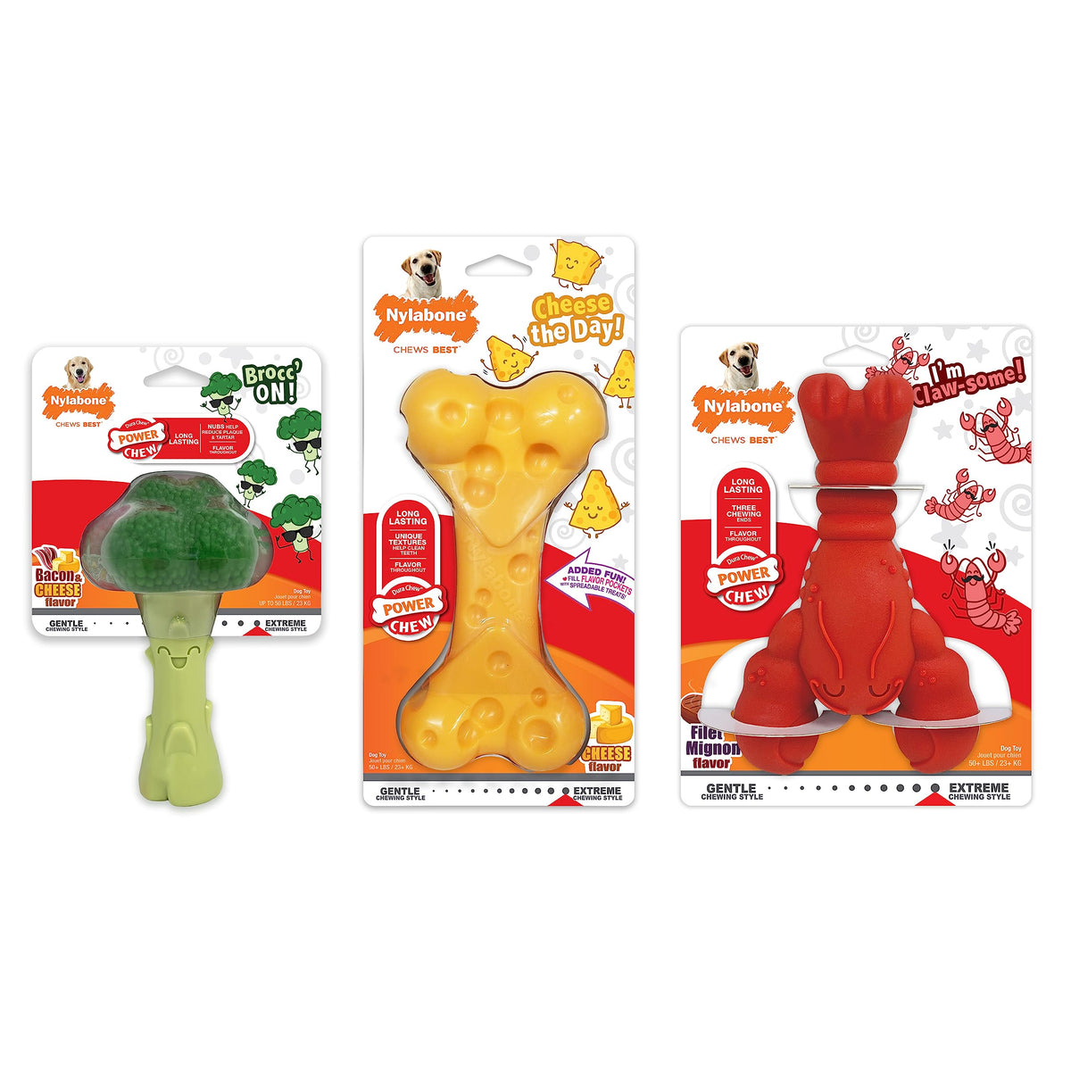3 Pack Dog Chew Toys Y8863