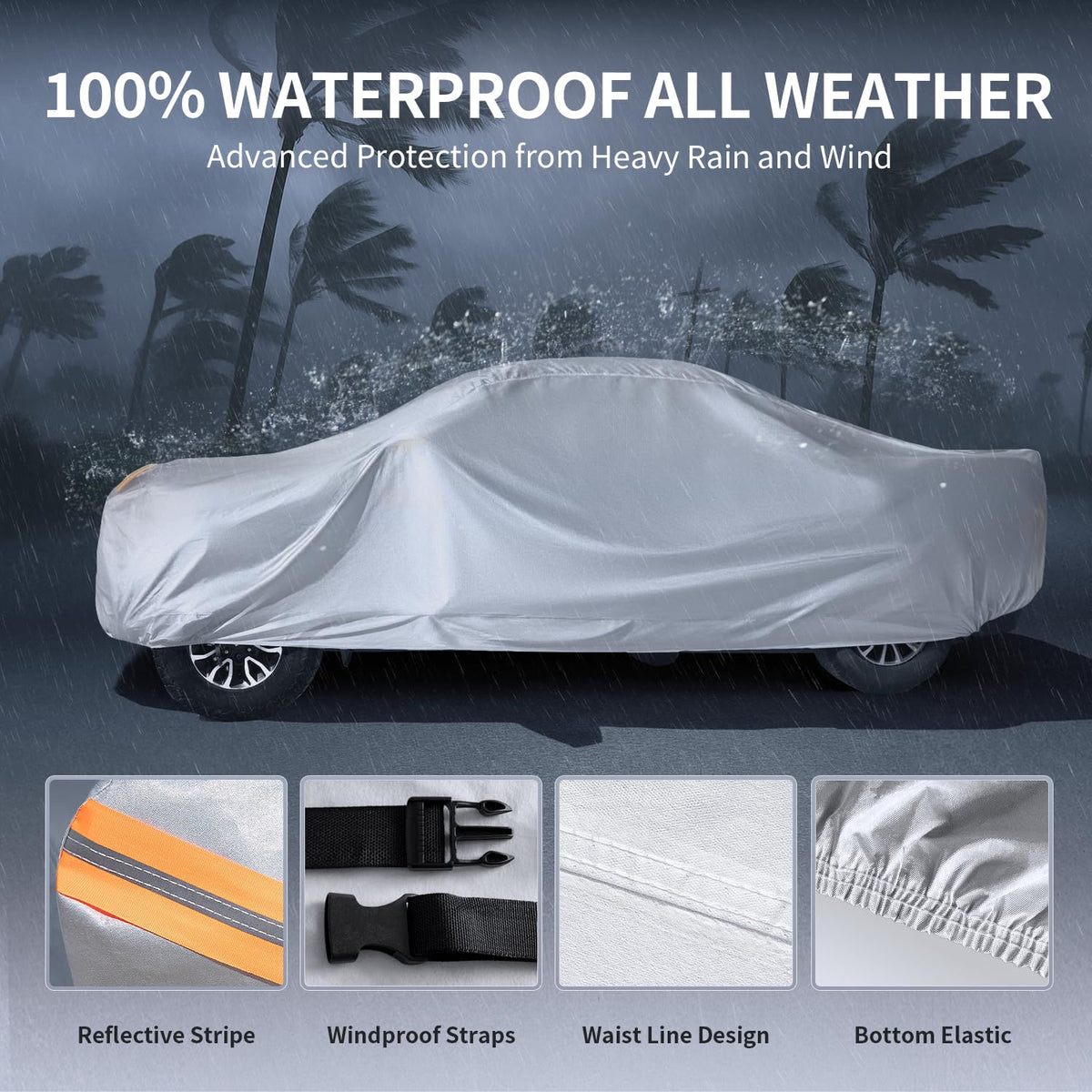 Waterproof Truck Cover with Zipper N57931