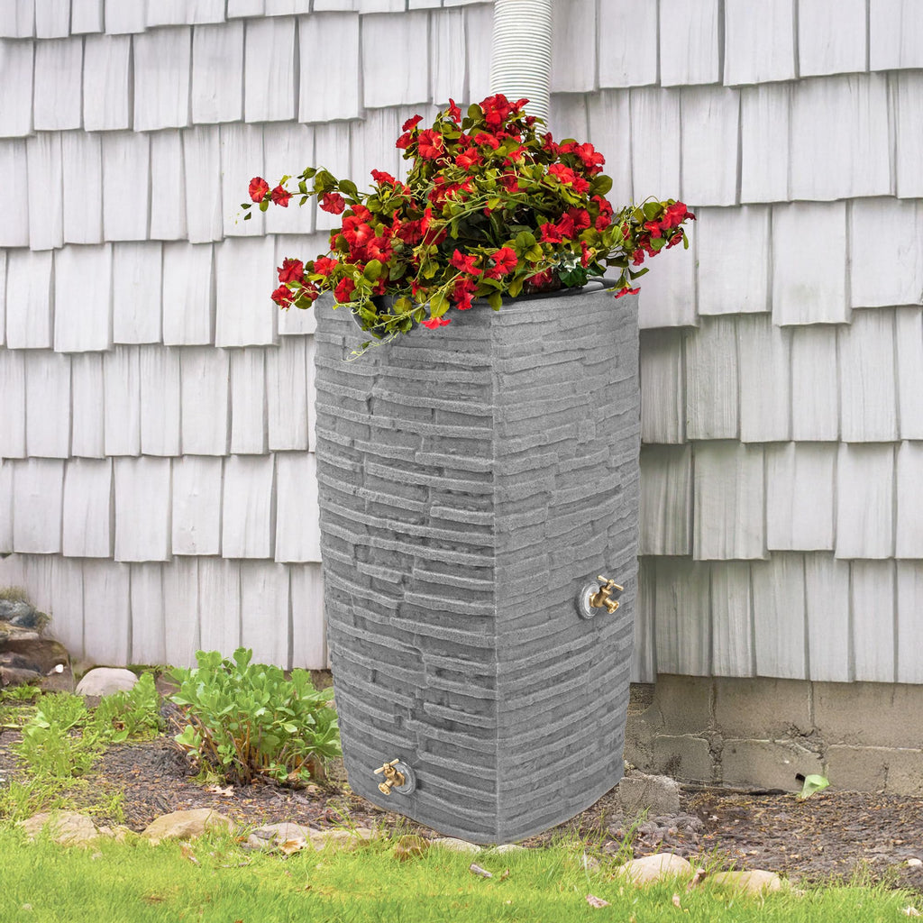 Rain Water Collection Barrel, 2 Pack W517065