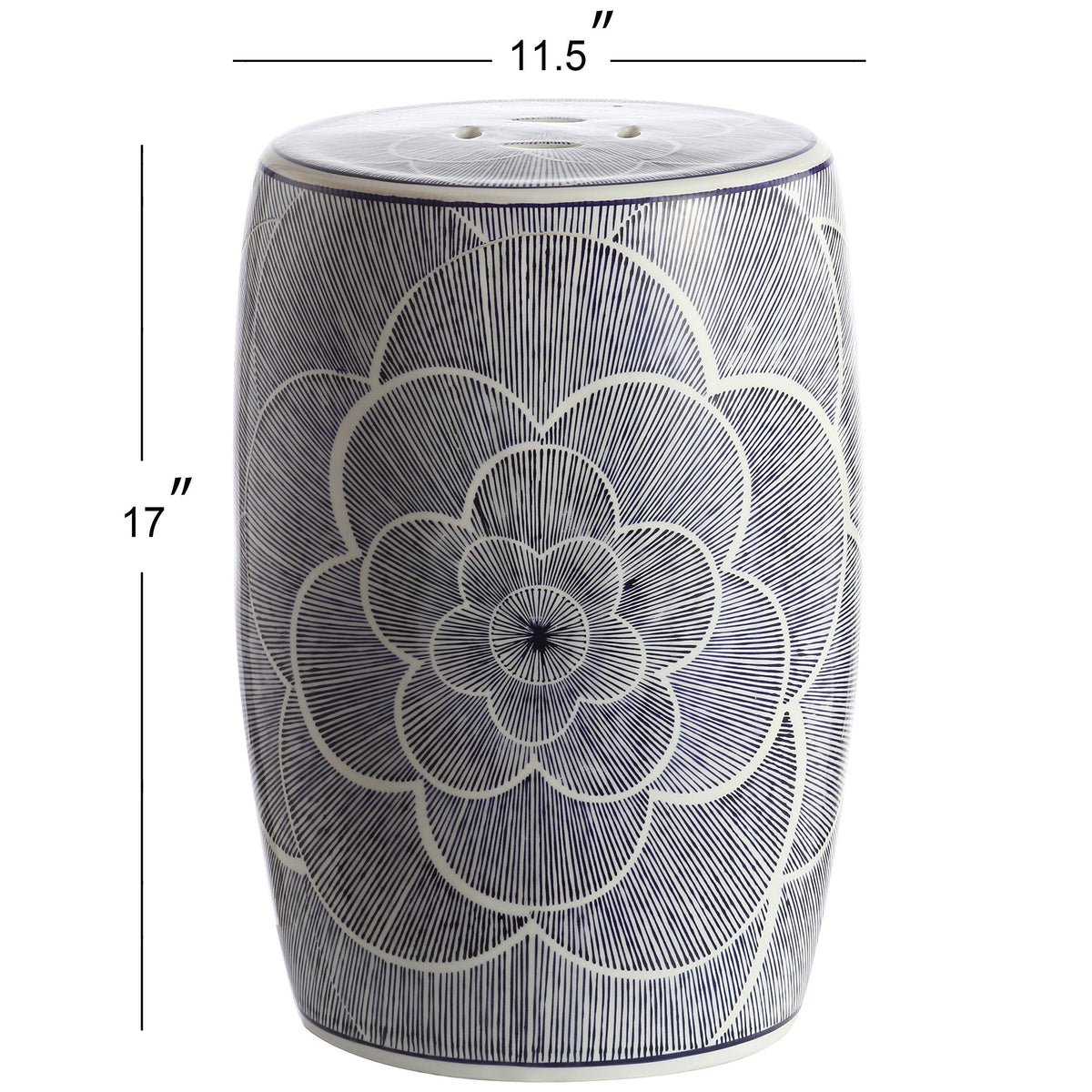 Ceramic Drum Garden Stool Side Table T778179