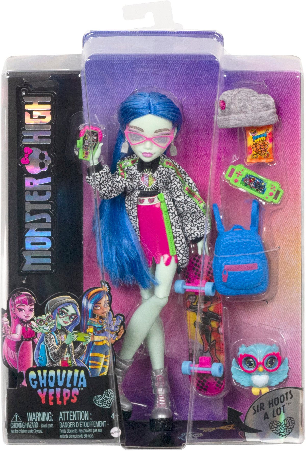Blue Hair Posable Doll with Pet and Accessories B479