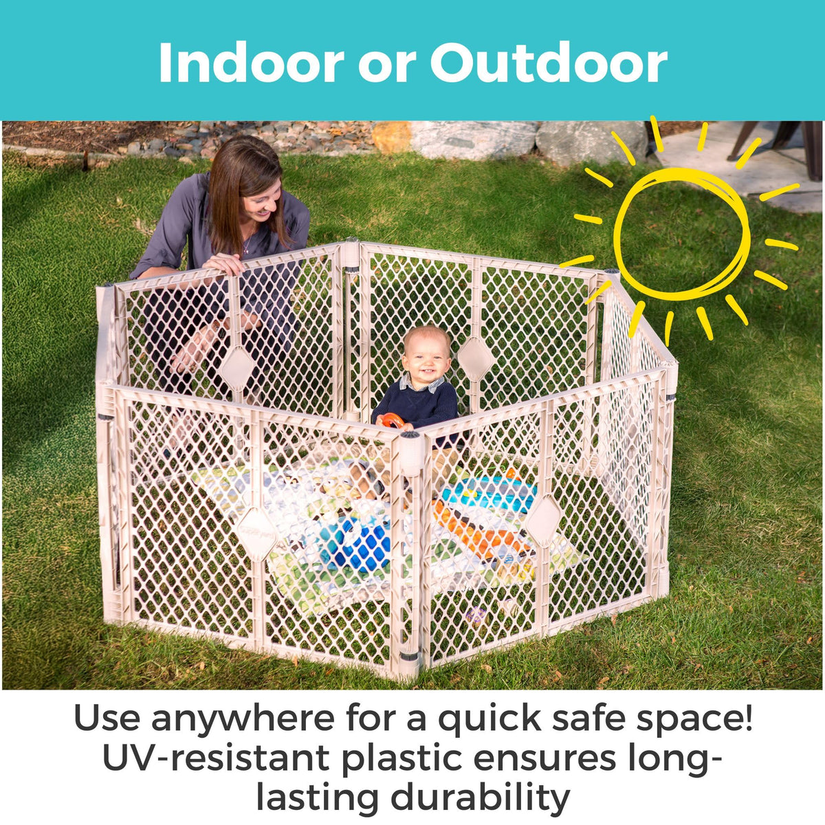 6-Panel Baby Playard T684643