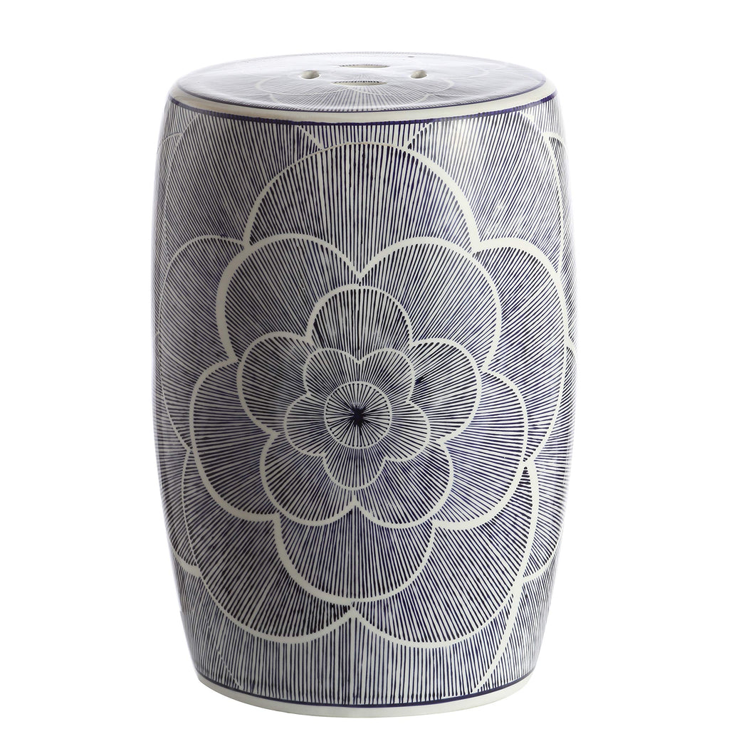 Ceramic Drum Garden Stool Side Table T778179