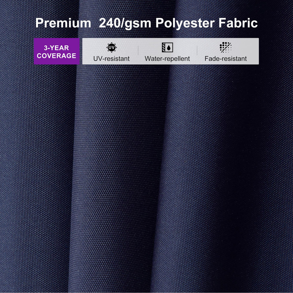 Navy Blue Cantilever Umbrella with Base I6812