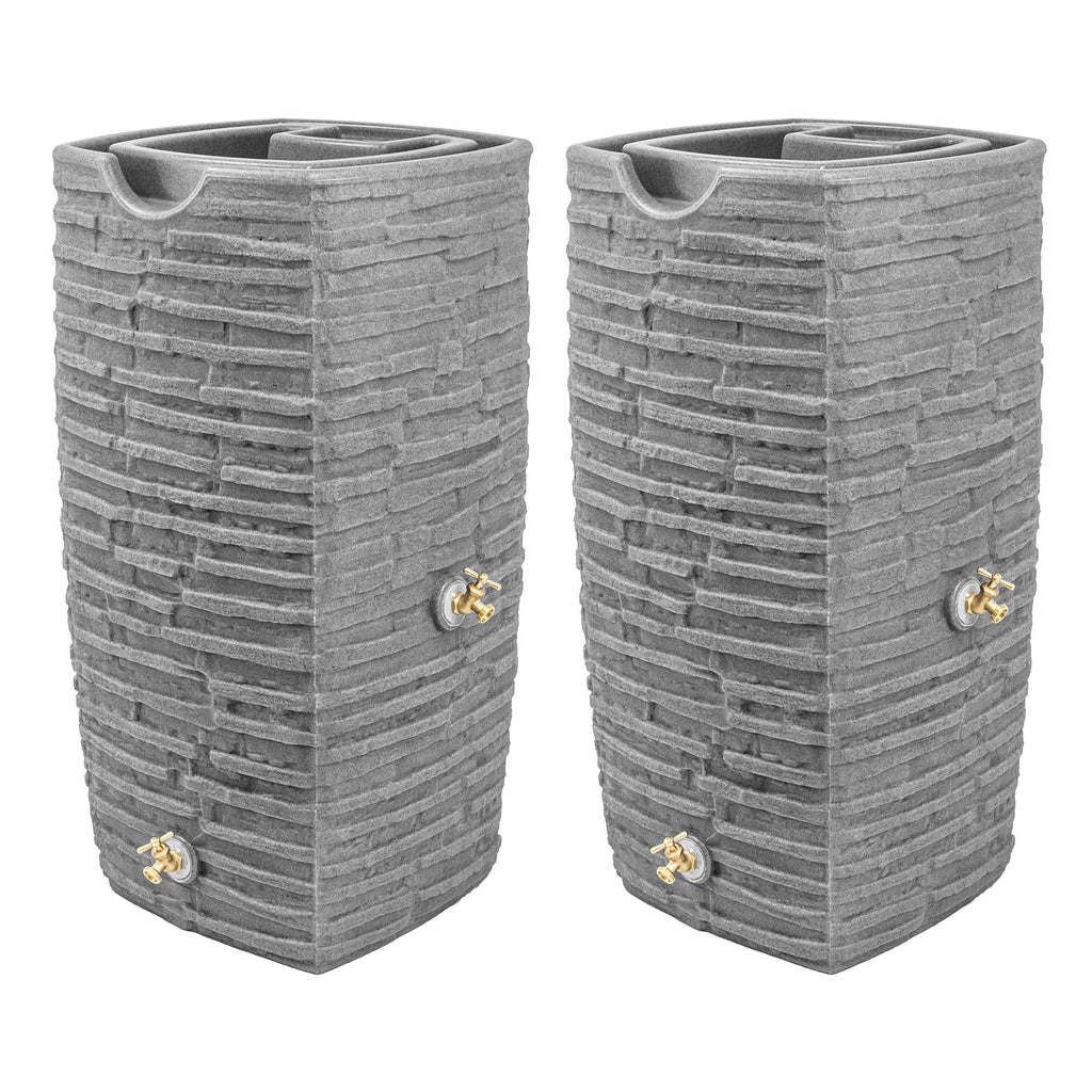 Rain Water Collection Barrel, 2 Pack W517065