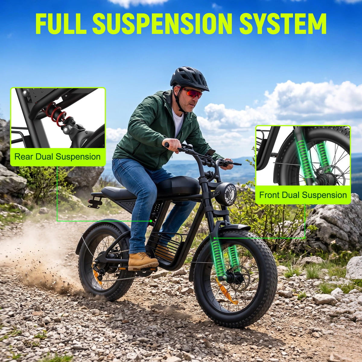 1500W 48V 20Ah Electric Bike M130