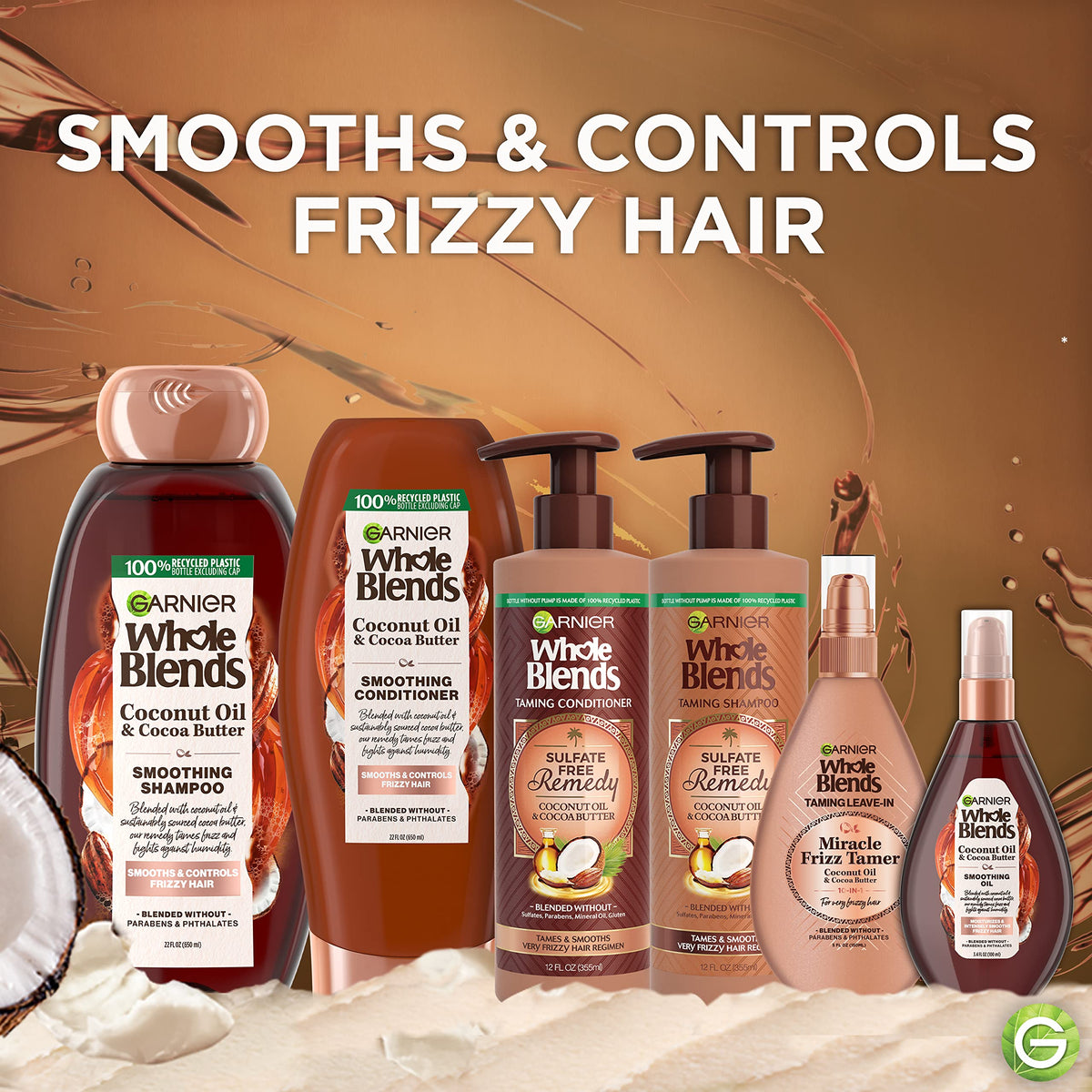 Smoothing Shampoo and Conditioner Set Coconut Oil Cocoa Butter 44 Fl Oz Y160