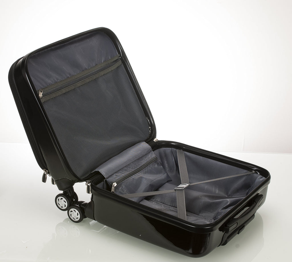 Hardside Rolling Computer Case, Carry-On, Black G5457