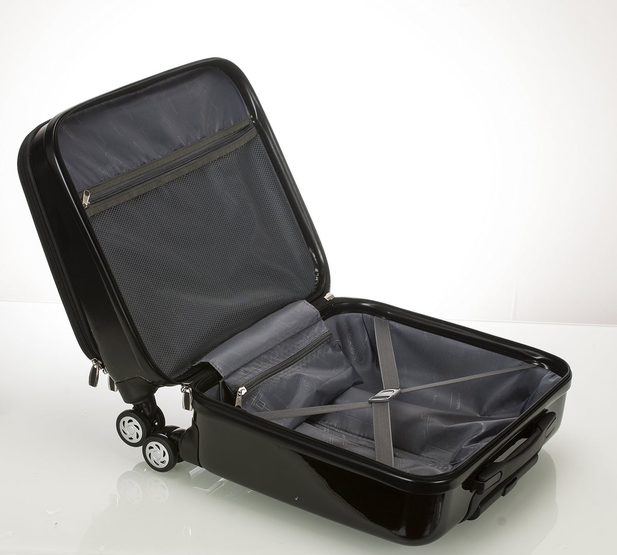 Hardside Rolling Computer Case, Carry-On, Black G5457