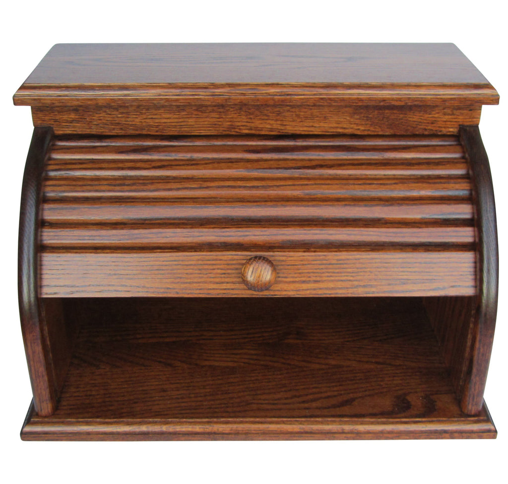 Oak Roll Top Bread Box O152