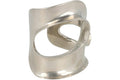 Ferragamo Medium Sculptural Cutout Cuff Silver